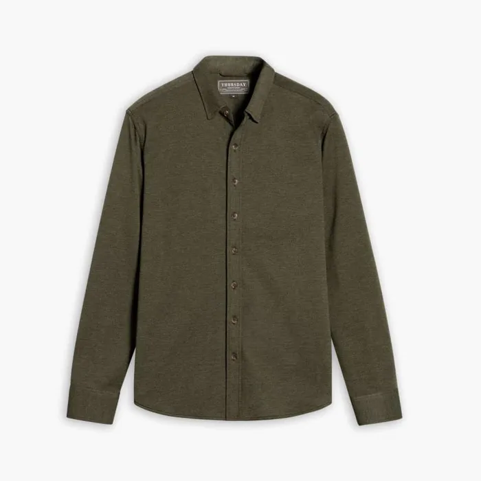 Thursday Boots Shirts and Apparel Everyday ButtonDown Shirt Olive 8211 Men
