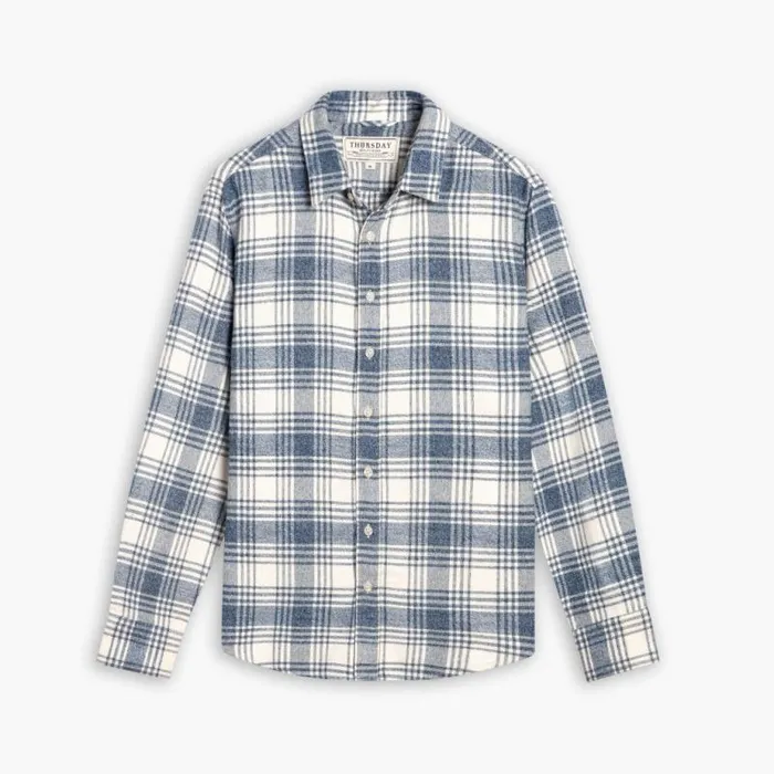 Thursday Boots Shirts and Apparel Forever Flannel Shirt Glacier Blue 8211 Men