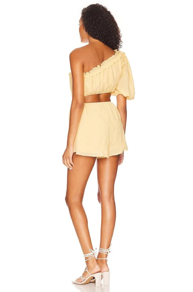 Tommy Romper Lemon Yellow Women Lovers and Friends Rompers