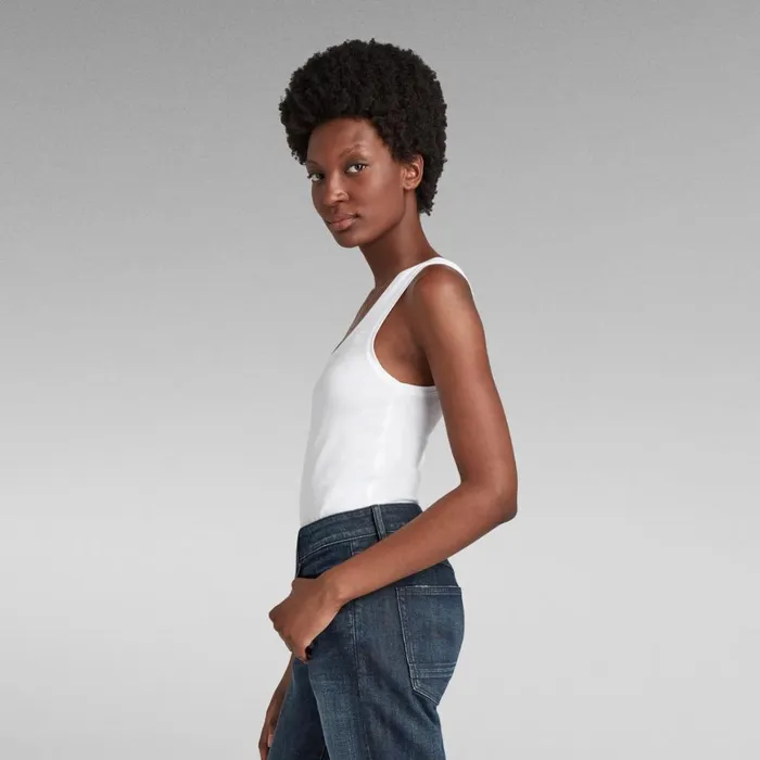 Tops and Tshirts Women GStar RAW Basic Round Neck Tanktop White