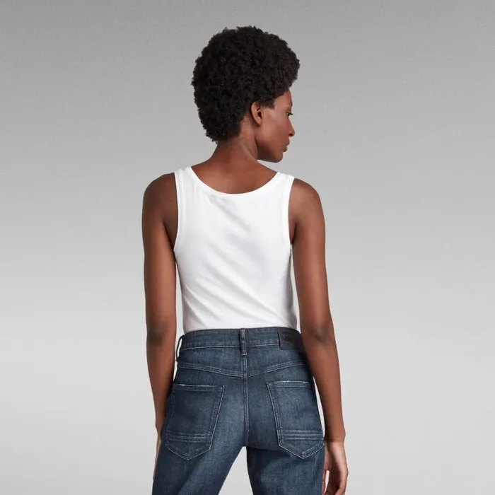 Tops and Tshirts Women GStar RAW Basic Round Neck Tanktop White