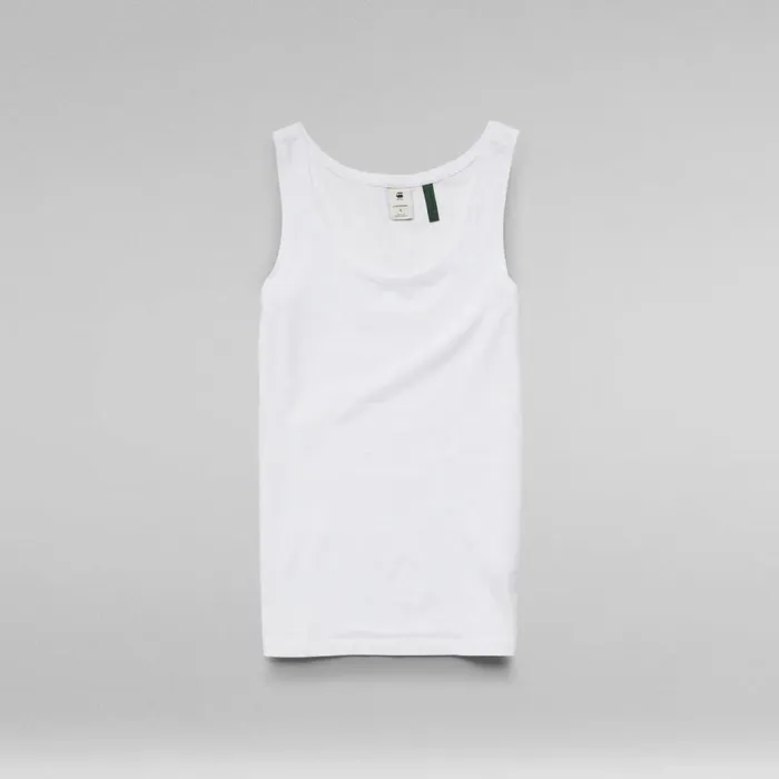 Tops and Tshirts Women GStar RAW Basic Round Neck Tanktop White