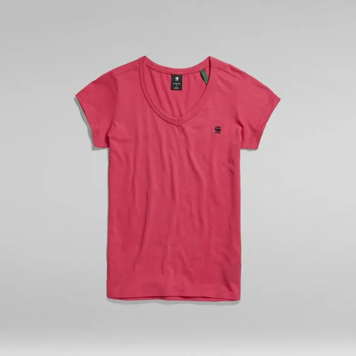 Tops and Tshirts Women GStar RAW Eyben Slim VNeck Top Bright Bazooka