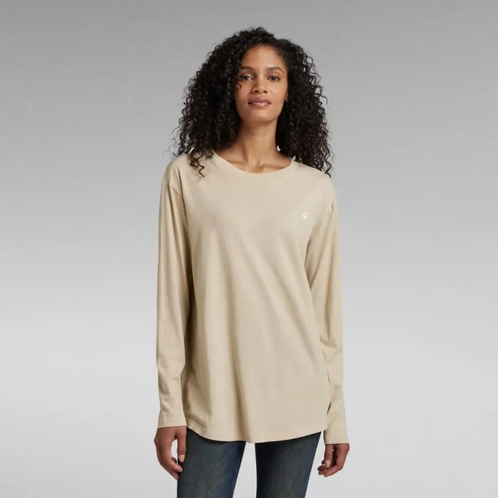 Tops and Tshirts Women GStar RAW Lash Fem Loose Top Brown Rice