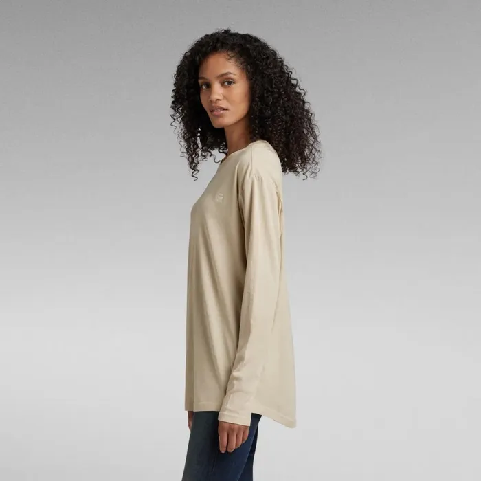 Tops and Tshirts Women GStar RAW Lash Fem Loose Top Brown Rice