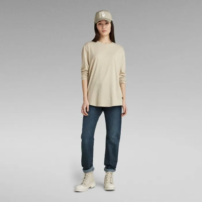 Tops and Tshirts Women GStar RAW Lash Fem Loose Top Brown Rice