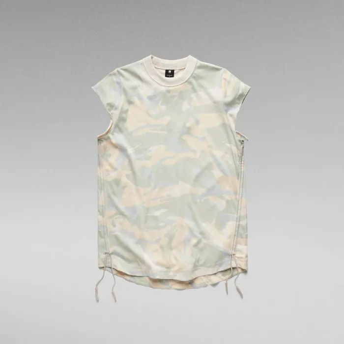 Tops and Tshirts Women GStar RAW Lash Tape Allover TShirt Whitebait Woodland Camo
