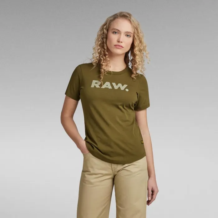 Tops and Tshirts Women GStar RAW RAW Slim Top Dark Olive