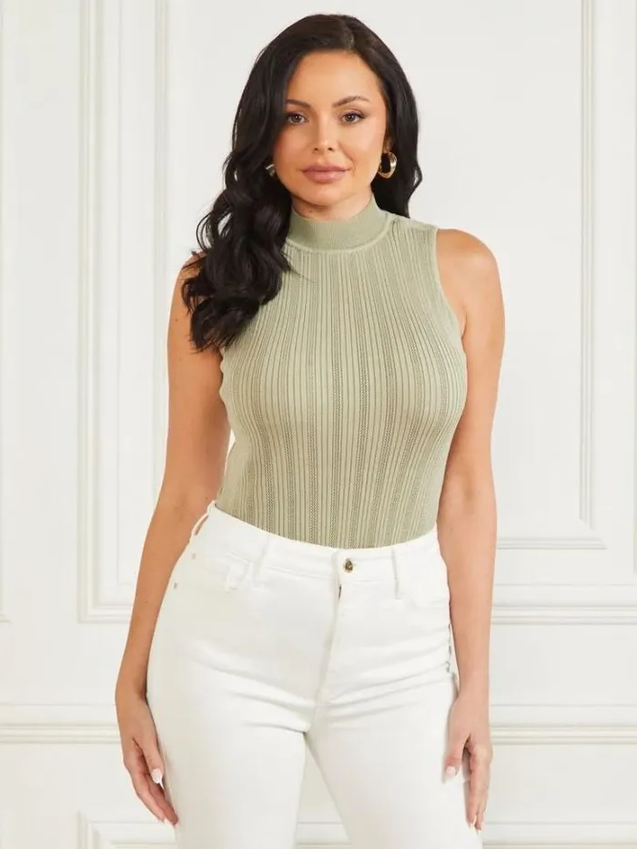 Tops And Sweaters Women Marciano Zoe High Neck Tank Sage Garden