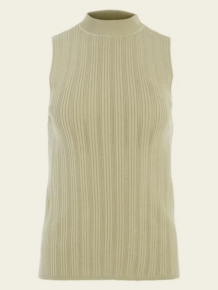 Tops And Sweaters Women Marciano Zoe High Neck Tank Sage Garden Tops And Sweaters Women Marciano Zoe High Neck Tank Sage Garden