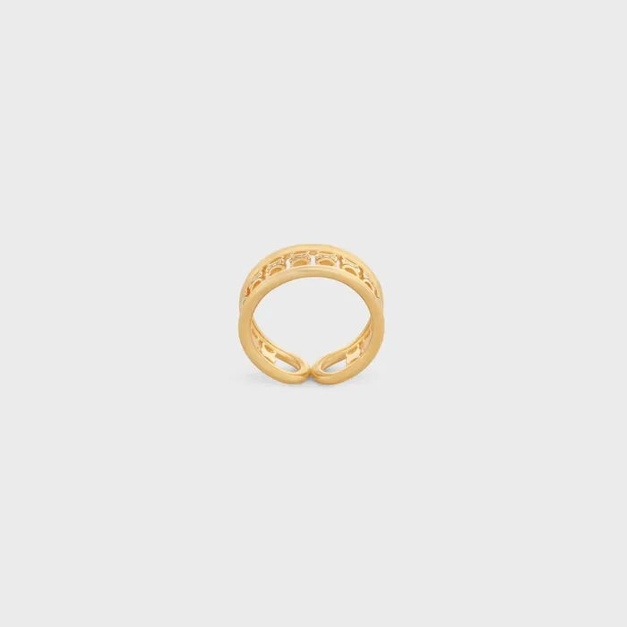 Triomphe Multi Ring In Brass With Gold Finish Gold Women CELINE RINGS