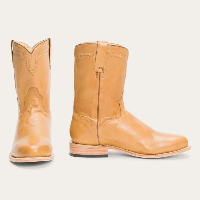 Western Men Stetson Puncher Boots Tan