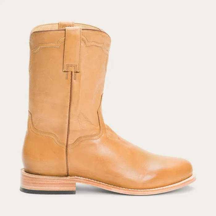 Western Men Stetson Puncher Boots Tan