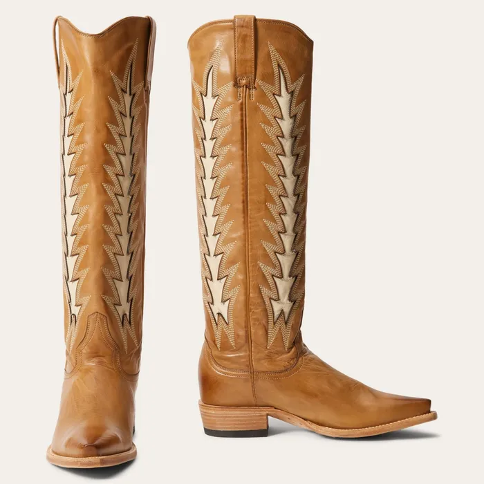 Western Women Stetson Johnnie Boots Brown