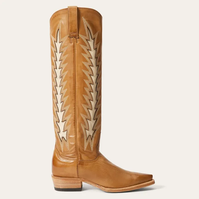 Western Women Stetson Johnnie Boots Brown