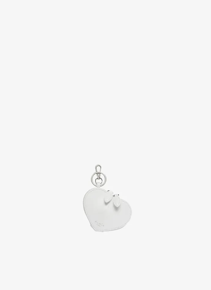 White LE CUR COIN PURSE IN CALFSKIN Women Alaa Small Leather Goods