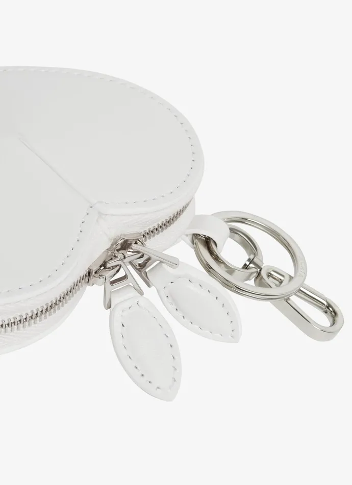 White LE CUR COIN PURSE IN CALFSKIN Women Alaa Small Leather Goods
