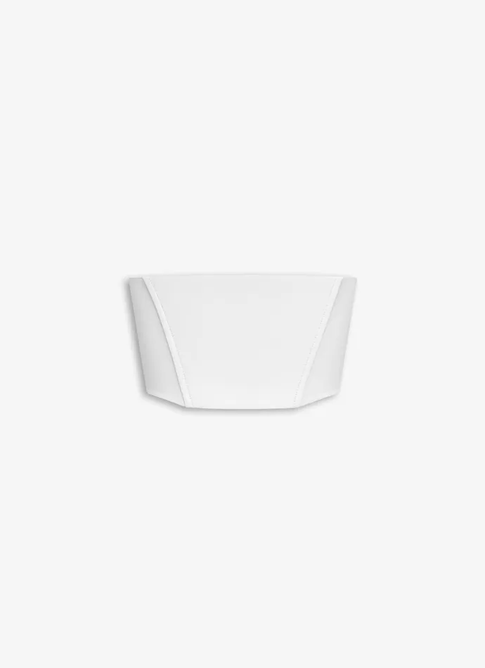 White Leather Bustier Bra Women Alaa Tops and Shirts