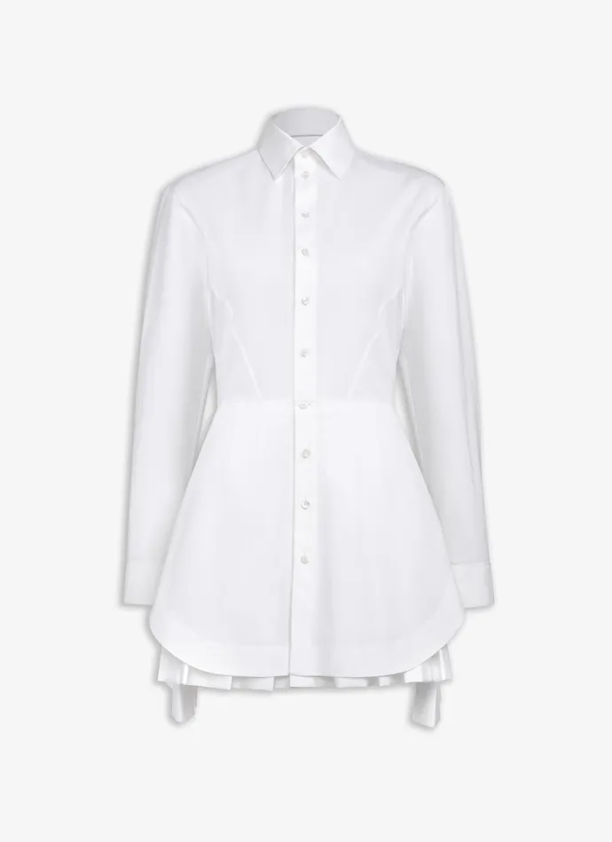 White POPLIN SHIRT DRESS Women Alaa Dresses