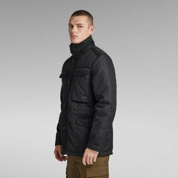 Winter Coats Men GStar RAW Field Jacket Dark Blackasfalt