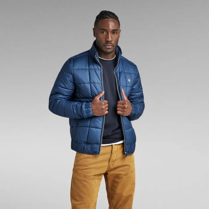 Winter Coats Men GStar RAW Meefic Quilted Jacket Luna Blue