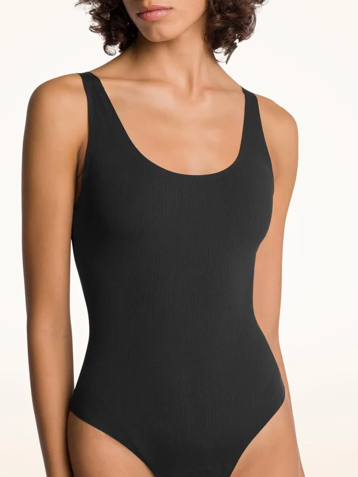 Wolford Beauty Cotton Bodysuit Black Women Lingerie Bodies