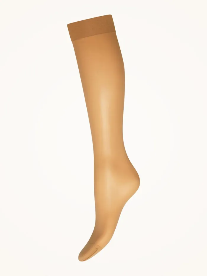 Wolford Individual 10 KneeHighs Caramel Women ThighHighs and KneeHighs
