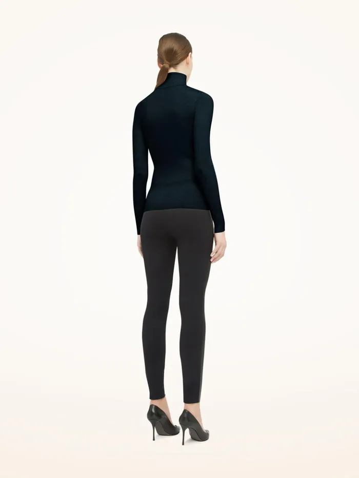 Wolford Merino Fine Rib Top Long Sleeve Deep Night Women Longsleeved Tops