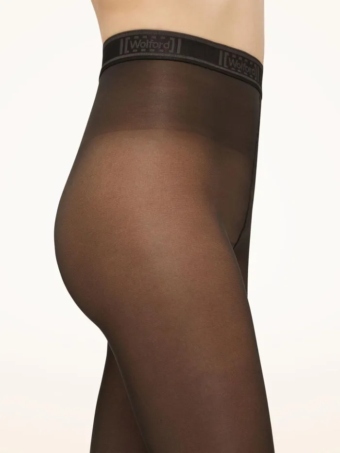 Wolford Synergy 40 Leg Support Tights Nearly Black Women Tights and Socks