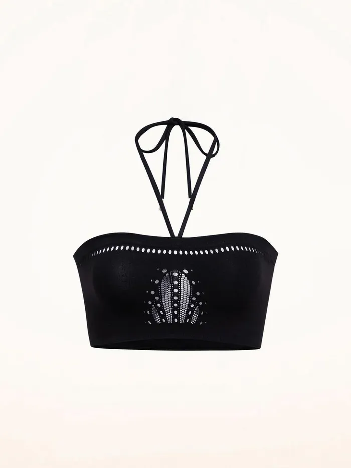 Wolford Zone Beach Bra Bandeau Black Women Bikinis