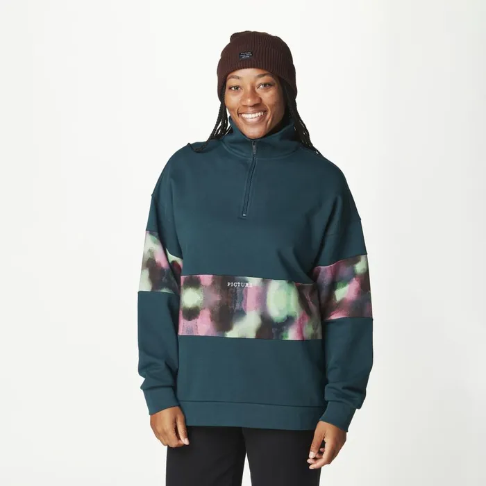 Woman FIR RUGBY 14 ZIP SWEATER Picture Organic Clothing Sweats and Hoodies