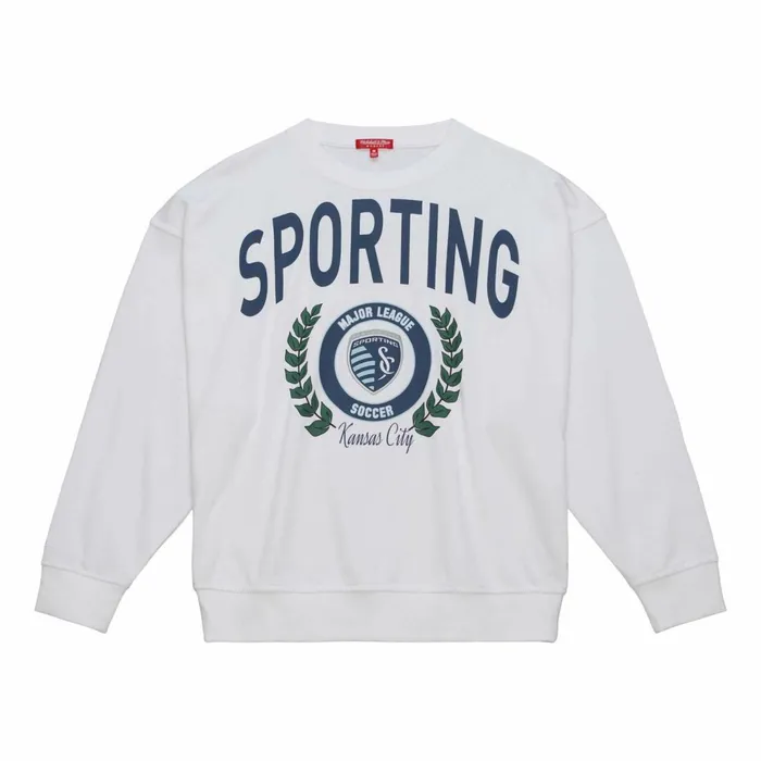 Women039s Hoodies and Sweatshirts Mitchell and Ness Womens Logo Lt Crew 20 Sporting Kansas City Women039s Hoodies and Sweatshirts Mitchell and Ness Womens Logo Lt Crew 20 Sporting Kansas City