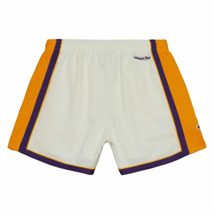 Women039sMen039s Womens Mitchell and Ness Cream Unisex Jump Shot Shorts Los Angeles Lakers 200910 Women039sMen039s Womens Mitchell and Ness Cream Unisex Jump Shot Shorts Los Angeles Lakers 200910
