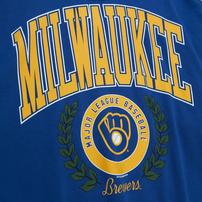 Women039s MLB Mitchell and Ness Womens Logo Lt Crew 20 Milwaukee Brewers Women039s MLB Mitchell and Ness Womens Logo Lt Crew 20 Milwaukee Brewers