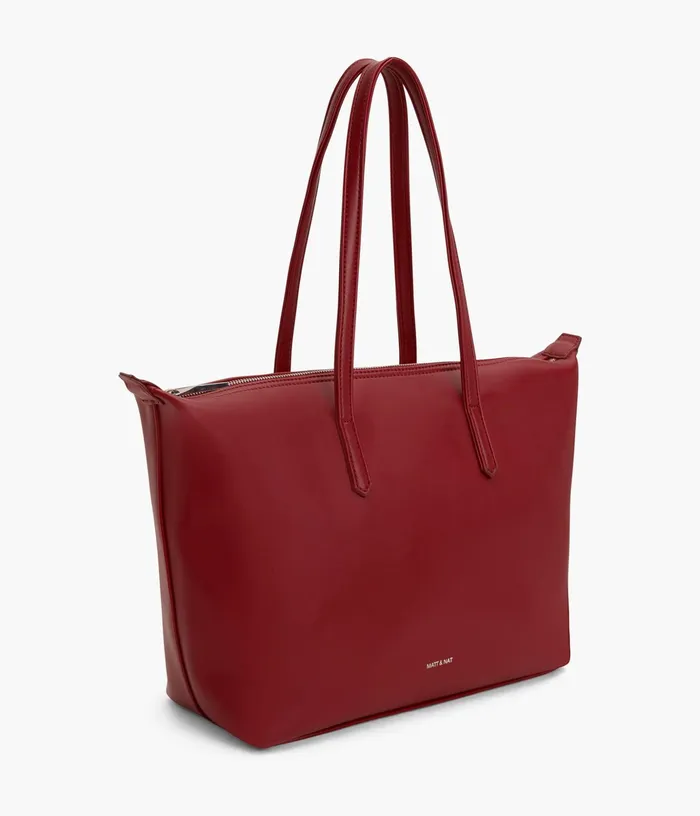 Women Abbi Vegan Tote Bag 8211 Loom Plum Matt and Nat Totes