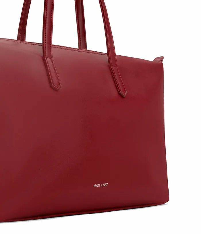 Women Abbi Vegan Tote Bag 8211 Loom Plum Matt and Nat Totes