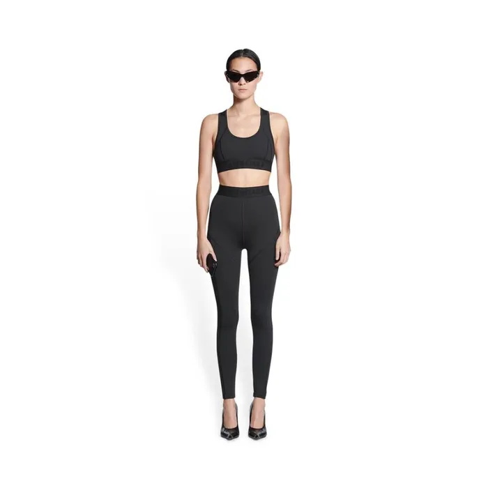 Women Activewear Balenciaga 3b Sports Icon Athletic Leg Cut Leggings In Black Women Activewear Balenciaga 3b Sports Icon Athletic Leg Cut Leggings In Black