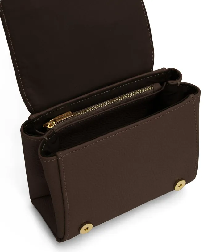 Women Adel Micro Vegan Satchel 8211 Purity Chocolate Matt and Nat Satchels