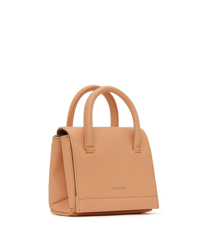 Women Adel Micro Vegan Satchel 8211 Purity Melon Matt and Nat Satchels
