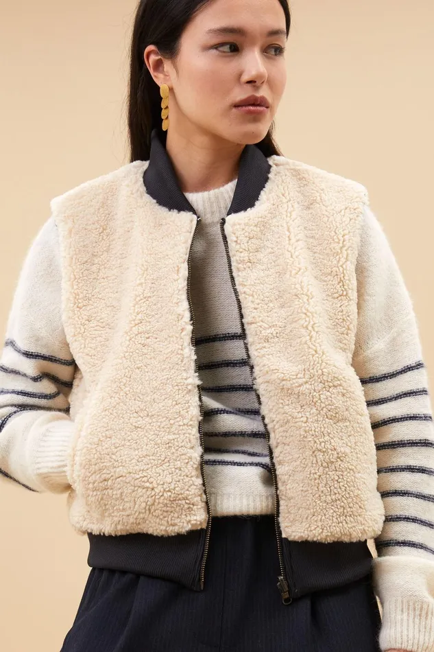 Women Aleksi Sleeveless Jacket Midnight Bybar Jackets