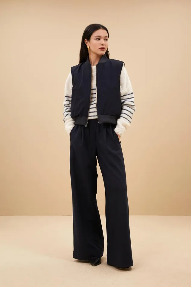 Women Aleksi Sleeveless Jacket Midnight Bybar Jackets