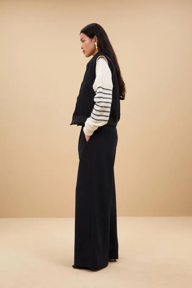 Women Aleksi Sleeveless Jacket Midnight Bybar Jackets