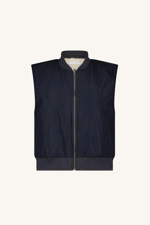 Women Aleksi Sleeveless Jacket Midnight Bybar Jackets