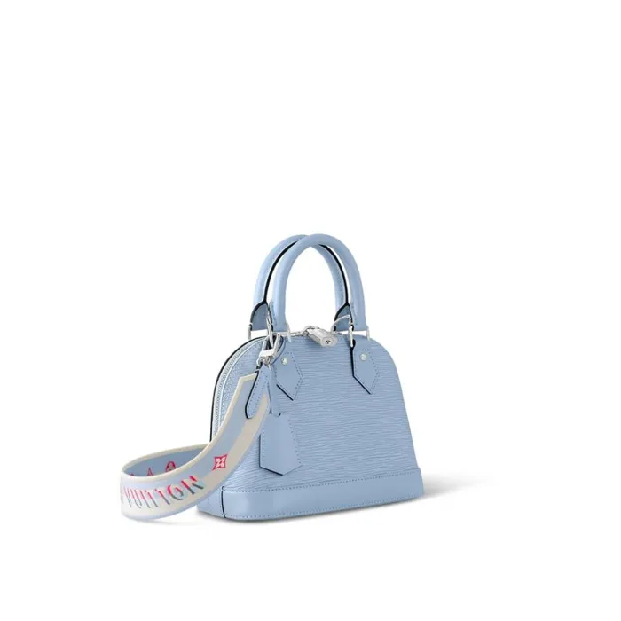 Women Alma Bag Louis Vuitton Louis Vuitton Cloud Blue M22357 Alma BB 8211 Louis Vuitton Handbag Store