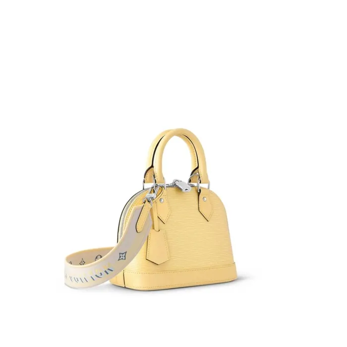 Women Alma Bag Louis Vuitton Louis Vuitton Jaune Plume Yellow M22213 Alma BB 8211 Louis Vuitton Handbag Store