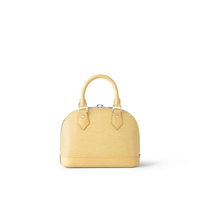 Women Alma Bag Louis Vuitton Louis Vuitton Jaune Plume Yellow M22213 Alma BB 8211 Louis Vuitton Handbag Store