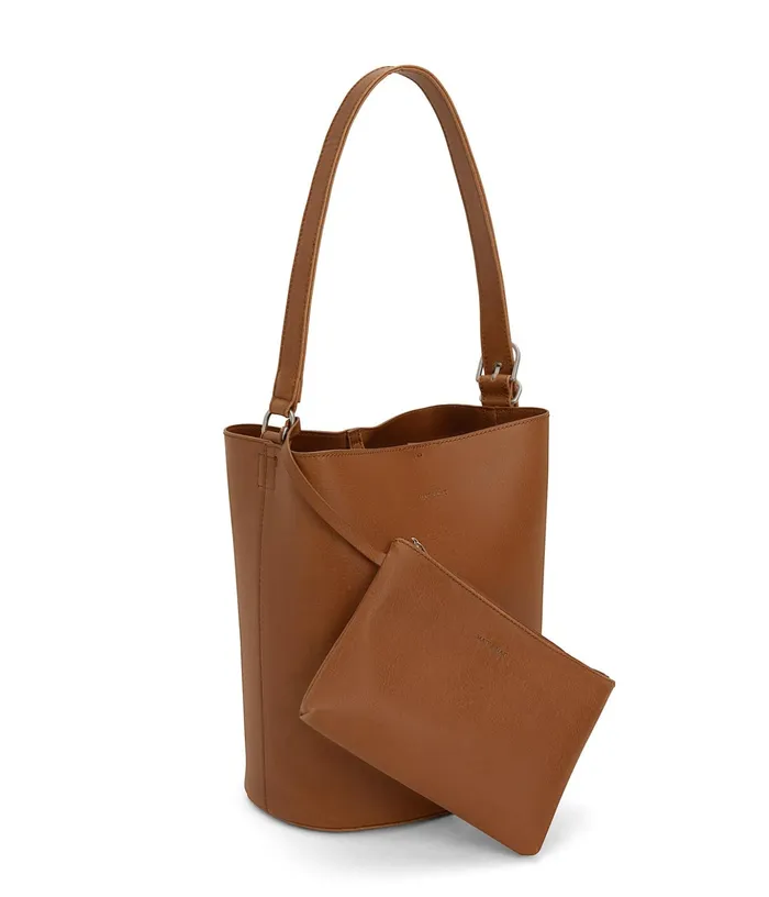 Women Azur Vegan Bucket Bag 8211 Vintage Chili Matt and Nat Shoulder Bags