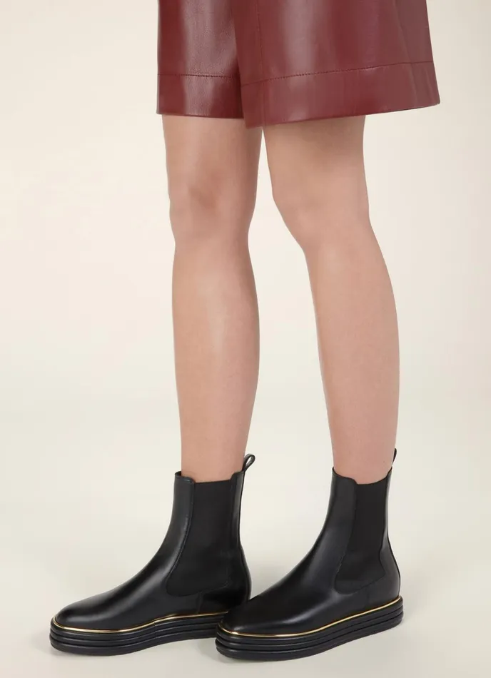 Women Bally Boots Faelisa 8211 Leather Boots In Black
