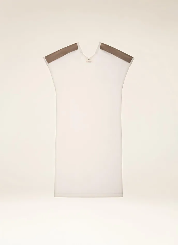 Women Bally Dresses And Skirts Kaftan Dress 8211 Wool Dress In White