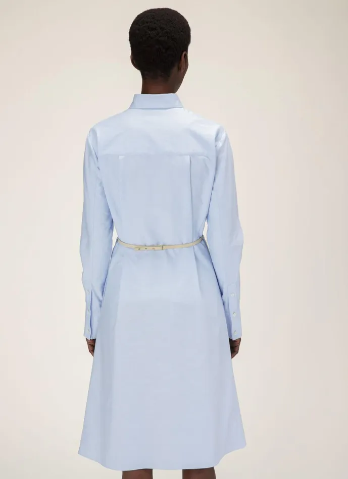 Women Bally Dresses And Skirts Shirt Dress 8211 Cotton Dress In Light Blue